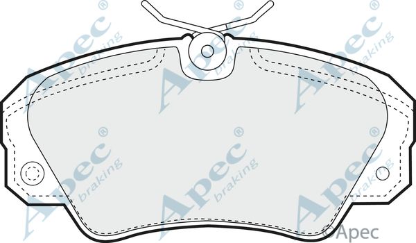 APEC BRAKING stabdžių trinkelių rinkinys, diskinis stabdys PAD757